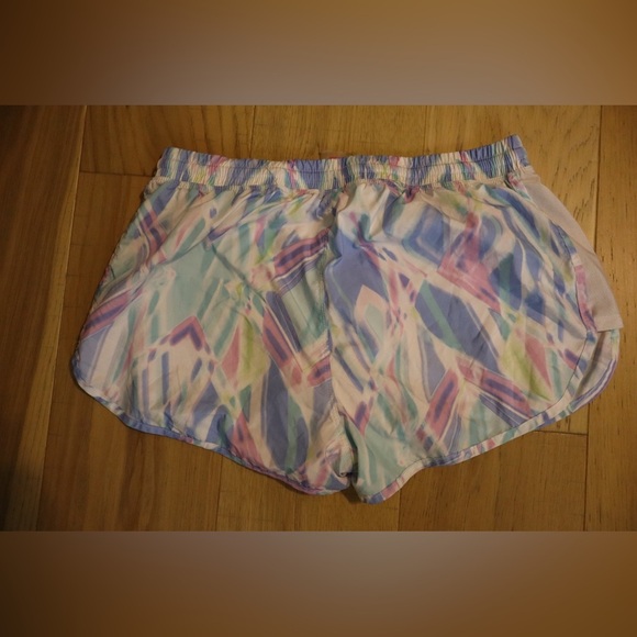 Juicy Couture Women’s Athletic Shorts – Pastel Watercolor Print - Picture 2 of 4